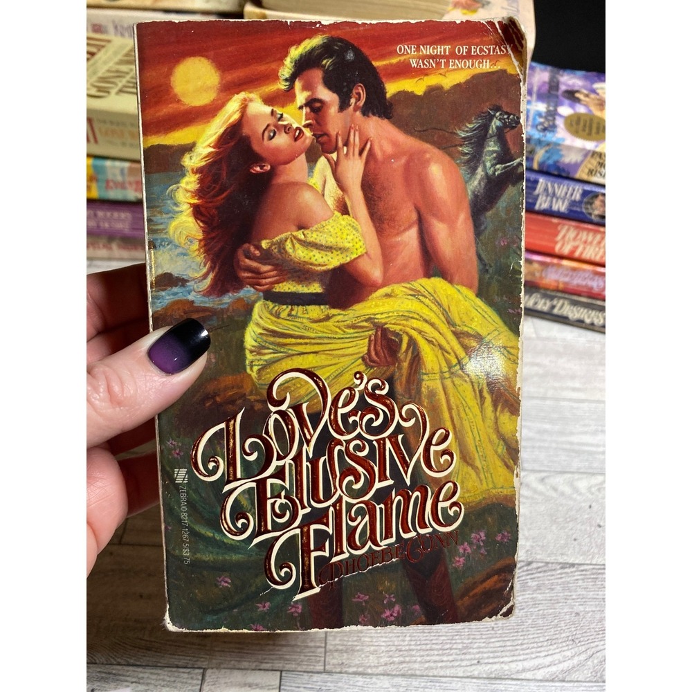 Loves Elusive Flame‎ Phoebe Conn 1983 Zebra Books Romance Novel Clinch